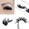 Laflare 3D False Eyelashes Russian Max Volume Strip Lashes | Fluffy, Wispy, Lightweight | Faux Mink Eyelashes Extension D Curl Wispy Handmade Soft Reusable 3 Packs Value Combo. (FDM01X3C)