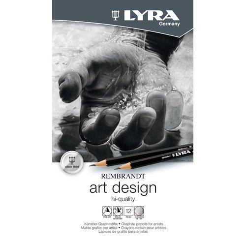 Lyra Rembrandt Art Design Sketch Pencils - Set of 12 Assorted Drawing Pencils for Artists and Students of all Ages - Versatile Art Sketching Pencils for Drawing Sketching Designing and More