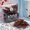 Kanprincess 1000pcs Brown Mini Rubber Bands, Soft Small Hair Ties for Kids Toddlers Girls, Elastic Ponytail Accessories, No Damage Baby Hair Styling (Brown)