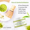 LILY SADO Matcha Made in Heaven Sugar Facial Scrub - Best Daily Facial Exfoliating Cleanser for Women & Men - Vegan Face Wash Exfoliates Skin, Treats Acne, Reduces Pore Size - 4 oz
