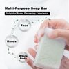 Natural Bar Soap with Vitamin E, Pure Plant Oil Bath Body Soap Variety Soap Pack 3 Bars (Lemongrass, Tea Tree, Roman Chamomile)Rich Creamy Lather-Long Lasting Oily Skin Soap Gift Cold Process 3.5 oz