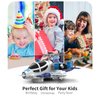 Geyiie Helicopter Toys for Boys, Kids Play Airplane with Lights and Sounds, 360°Freedom and Auto-Steering Plane, Helicopters Toys Gifts for Toddler Toys Birthday Party Favors, Blue
