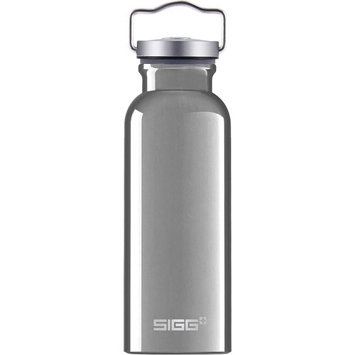 Sigg - Cooper Aluminum Water Bottle - Original Silver - With Screw Cap - Leakproof - Lightweight - BPA Free - 17 Oz