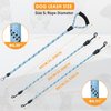 Double Dog Leash, 360° Swivel No Tangle Dual Dog Leash, Comfortable Shock Absorbing Reflective Climbing Rope for Two Dogs Walking and Training (Blue, S/8-45 ibs)