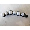 Generic Slim pearl and crystal banana hair claw clamp clip