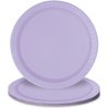 Unique Solid Round Dinner Paper Plates, 9", Lavender
