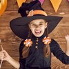 Halloween Hair Bows Clips, 2 pcs Ghost Hair Clips for Girls Kids Teens Orange Grosgrain Ribbon Bow Non-slip Alligator Clip Hair Accessory for Halloween Costume Party Spooky Season