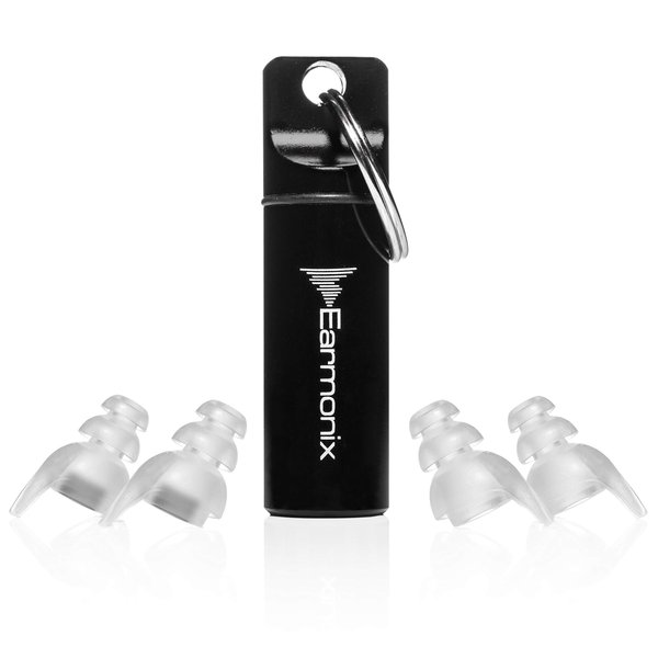 Earmonix Flying & Travel Ear Plugs – Noise Reduction Earplugs for Airplanes, Buses, Driving – Reduces Air Pressure Changes, Road and Background Noise - Reusable Easy to Clean and Carry