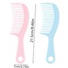 2 Pcs Wet Comb Detangling Hair Comb, Wave Tooth Design Wet Hair Comb for Wet Hair, No Pulling or Tugging, Prevents Snagging & Breakage, Bule or Pink