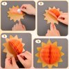Sun and Clouds Tissue Balls Sun Party Decorations Pom Pom Hanging Party Pieces 3D Clouds for Ceiling Paper Honeycomb Balls Ornaments Classroom Decor Props for Birthday Baby Shower