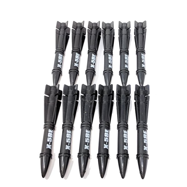 Military Navy Toy X-58E Anti-Radiation Missiles Playset for Action Figures Diorama Sets - 12 Pieces