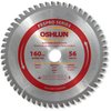 Oshlun SBFT-160056A 160mm 56 Tooth FesPro Non Ferrous TCG Saw Blade with 20mm Arbor for Festool TS 55 EQ, DeWalt DWS520, and Makita SP6000K