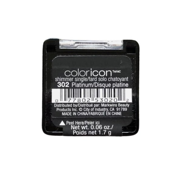 Color Icon Eye Shadow Single 302 Platinum .06 oz (gray satin)