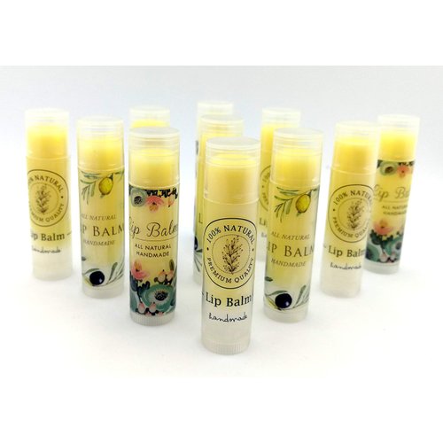 ZZYBIA Assorted Clear Lip Balm Label Sticker for Lip Balm Container Lip Balm Labels Paper Stickers 60pcs