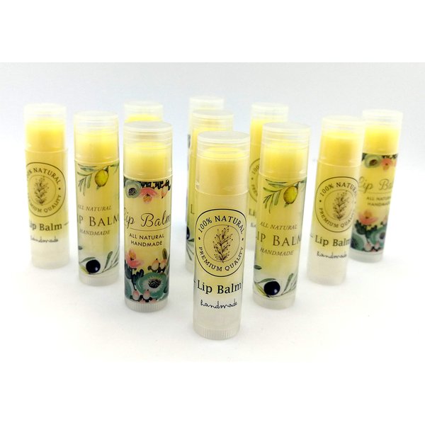 ZZYBIA Assorted Clear Lip Balm Label Sticker for Lip Balm Container Lip Balm Labels Paper Stickers 60pcs