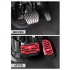 2PCS Non-Slip Car Pedal Covers,Premium Aluminum Alloy Gas and Brake Pedals Covers for Safe Driving,Car Mods Accessories Fits Automatic Transmission Car Truck SUV Van (Red/2pcs)