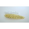 Generic Shiny gold or silver metal leaf alligator hair clip for fine thin hair (Primary color: Gold)