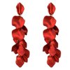 Octwine Vintage Teardrop Red Earrings Dangling for Women Stud Earrings Chandelier Statement Tassel Earrings Sparkly Drop Crystal Earrings Long Dangle Earrings for Women