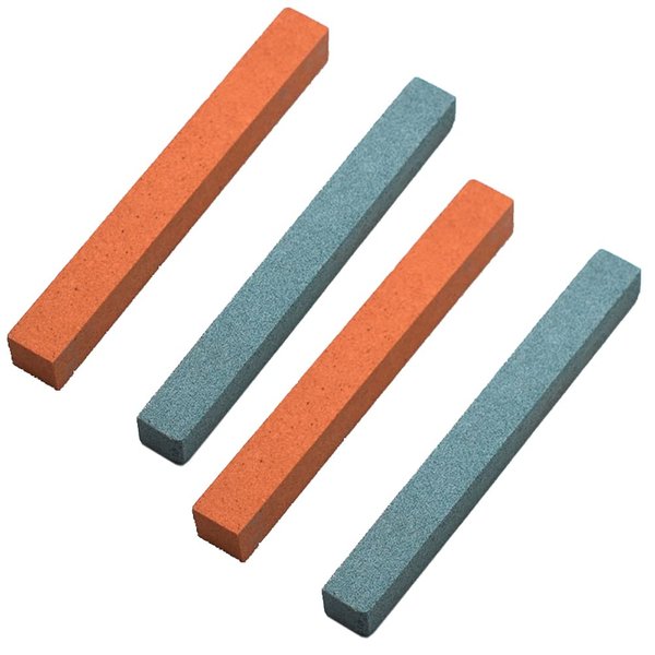4 Pieces Guitar Fret Polishing Blocks Guitar Fret Grinding Stone Guitar Fret Grinding Block Guitar Frets Polish Tools Guitar Fret Sanding Stone, Red, Blue-Green