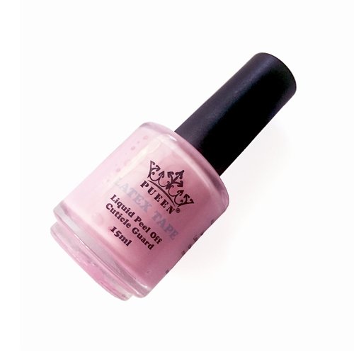 PUEEN Latex Tape Peel Off Cuticle Guard Skin Barrier Protector Nail Art Liquid Tape 15ml Pink - BH000584