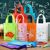 Ferraycle 24 Pcs Science Party Favor Bags Science Goodie Gift Treat Bag Non Woven Birthday Party Decoration Science Themed Party Favor Bags Treat Bags with Handles Science Birthday Party Supplies