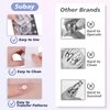 Subay French Nail Stamper, Nail Stamper Kit - 2pcs Nail Art Stamper, Nail Scraper, 2pcs Nail Stamping Plate, 4pcs Replaceable Silicone Jelly Heads for Gel Manicure Home Salon Nail Art DIY