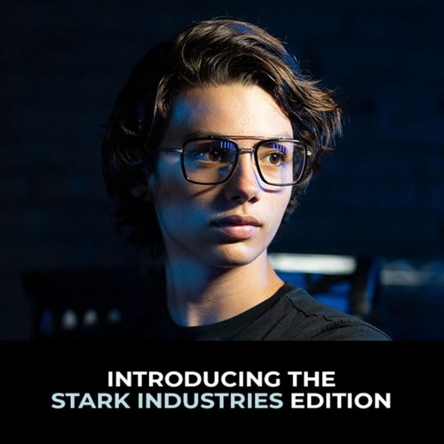 GUNNAR - Stark Industries Edition Premium Gaming and Computer Glasses - Blocks 35% Blue Light - Clear Tint