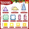 Magnetic Tiles, 36 PCS Magnetic Building Blocks for Kids Ages 3+ and STEM Magnet Toys , Clear Magnetic 3D Blocks Construction Playboards for Boys & Girls, Preschool Learning Sensory Montessori Toys