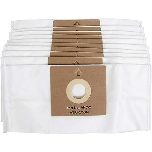 Atrix AHC-2 Replacement HEPA Filter Bags for AHC-1 Turbo Red Vacuum Cleaner (10-Pack), White