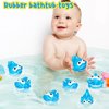 25 Pcs Rubber Sharks for Kids, Bulk Squirting Shark Bath Toys Cute Small Squeak Sharks Party Favors Summer Bathtub Toy for Birthday Shower Classroom Pool Party Favors
