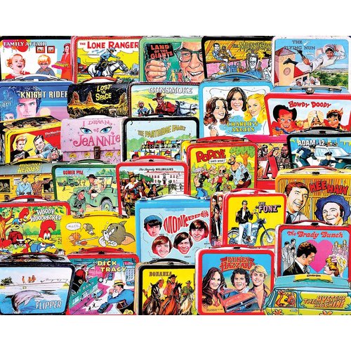 White Mountain TV Lunch Boxes - 1000 Piece Jigsaw Puzzle