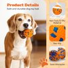 Nobleza Dog Ball Toy Tennis Bouncying Training Balls, 6 Pcak 2.75'' Aggressive Chewer Teething Durable Floating Dog Tennis Balls, Interactive Dog Popcorn Ball for Medium Small Pet Puppy