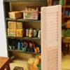 Healifty House Bookshelf 1:12 Scale Mini Window Shutter, Dollhouse Furniture Ornament, 2pcs Miniature Dollhouse Furniture for Dollhouse Living Room Miniature Window Frame