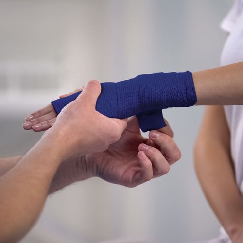 Juvale 12 Rolls Self Adhesive Stretch Bandage Wrap 2 Inch x 6 Yards, Adherent Cohesive Vet Tape for First Aid, Wrist and Ankle Swelling, Animals, Pets, Sports (6 Colors)