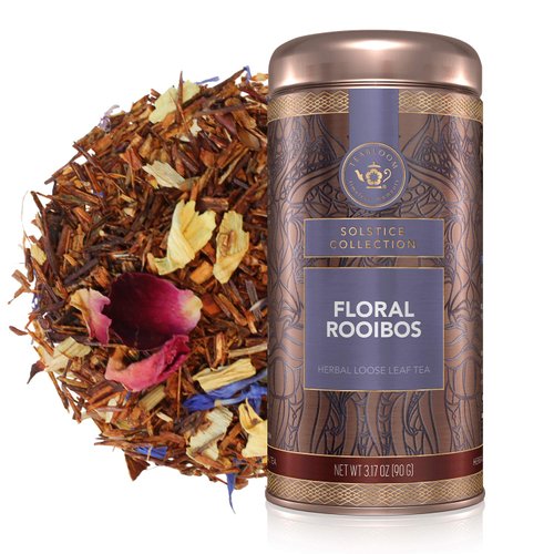 Teabloom Herbal Tea, Floral Rooibos Loose Leaf Tea, Rooibos Blend with Floral Flavors and Scent, ...