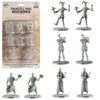 Monster Townsfolk Mini Fantasy Figures - 8pc Entertainer Non Player Character NPC Miniatures - 1" Hex-Sized Compatible w DND Dungeons and Dragons, Pathfinder and All RPG Tabletop Games