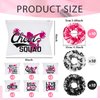 Amylove 65 Pcs Cheerleader Gifts Bulk Cheer Makeup Bag Portable Sports Cosmetic Zipper Pouches Cheer Scrunchies Cheerleading Hair Ties Cheer Sticker Water Bottles Laptop Car Decal for Women Teammates