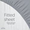 Fitted Sheet for The Milliard Trifold Mattress, Super Soft and Cozy Washable Grey Sheet (Full, 6.00)