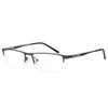 Jcerki Gray Half Frame Business Bifocals Reading Glasses 2.00 Men Women Fashion Light Bifocals Reading Eyeglasses