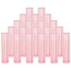 Mini Skater 20Pcs 3/16 Oz (5.5ml) Translucent Lipstick Cosmetic Empty Lip Gloss Lipstick Balm Tube With Caps Container Bottle For Lady Women Makeup Tool (Pink)