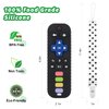 Fu Store 3 Pack Baby Teether Toy Chew Toy for Babies 0-12 Months 6-36 Months TV Remote Control Shape Teething Relief Baby Toys for Infants Learning Developmental Soothe Babies Gums Gifts Set