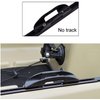 YYST Track Mount Kayak Paddle Clip Track Mount Paddle Holder Fishing Net Clip w Track Mount U Style - No Track, No Paddle (2)