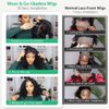 Pixie Cut Wig Human Hair 4X4 HD Lace Short Curly Wigs Wear and Go Glueless Wigs Pre Plucked Pre Cut Short Curly Glueless Bob Wigs Human Hair for Women