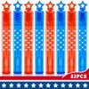 VKTEN 32Pcs 4th of July Mini Bubble Wands Patriotic Red White Blue Bubbles for Kids, Independence Day Party Favors Patriotic Decorations