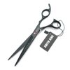 7.0 Inches Hair Cutting Scissors Set with Combs Lether Scissors Case,Hair cutting shears Hair Thinning shears For Personal and Professional (Black)