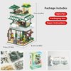 XIU City Cafe Building Block Toys,(1025pcs) Mini Brick Street View Building Block Set, MOC Coffee Shop Streetscape Block Kit for Adults, Creative Gifts idea for Adult Kids Age 8 10 12 14+