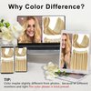 RECOOL Real Human Hair Balayage Light Blonde to Bleach Blonde Remy Invisible Wire Straight Clip in Hair Extensions(14 inch)