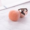 UNIMEIX Nail Dust Brush Round Head Nail Art Dust Powder Remover Cleaner Brush or Acrylic UV Gel Nail Arts Kabuki Nail Brushes For Cleaning (Rose)