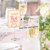 40 Pcs Table Number Holders Place Card Holder, 3.3 Inch Picture Holders for Tables Name Cards Photo Menu Memo Clips Sign, Ideal Table Number Stands for Wedding, Birthday Anniversary Party, Restaurant