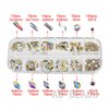 AD Beads 300 Pieces Flat Back Gems 11 shapes Crystal Rhinestones 12 Sizes Rhinestones for Crafts Nail Face Art Clothes Shoes Bags DIY( Clear AB)